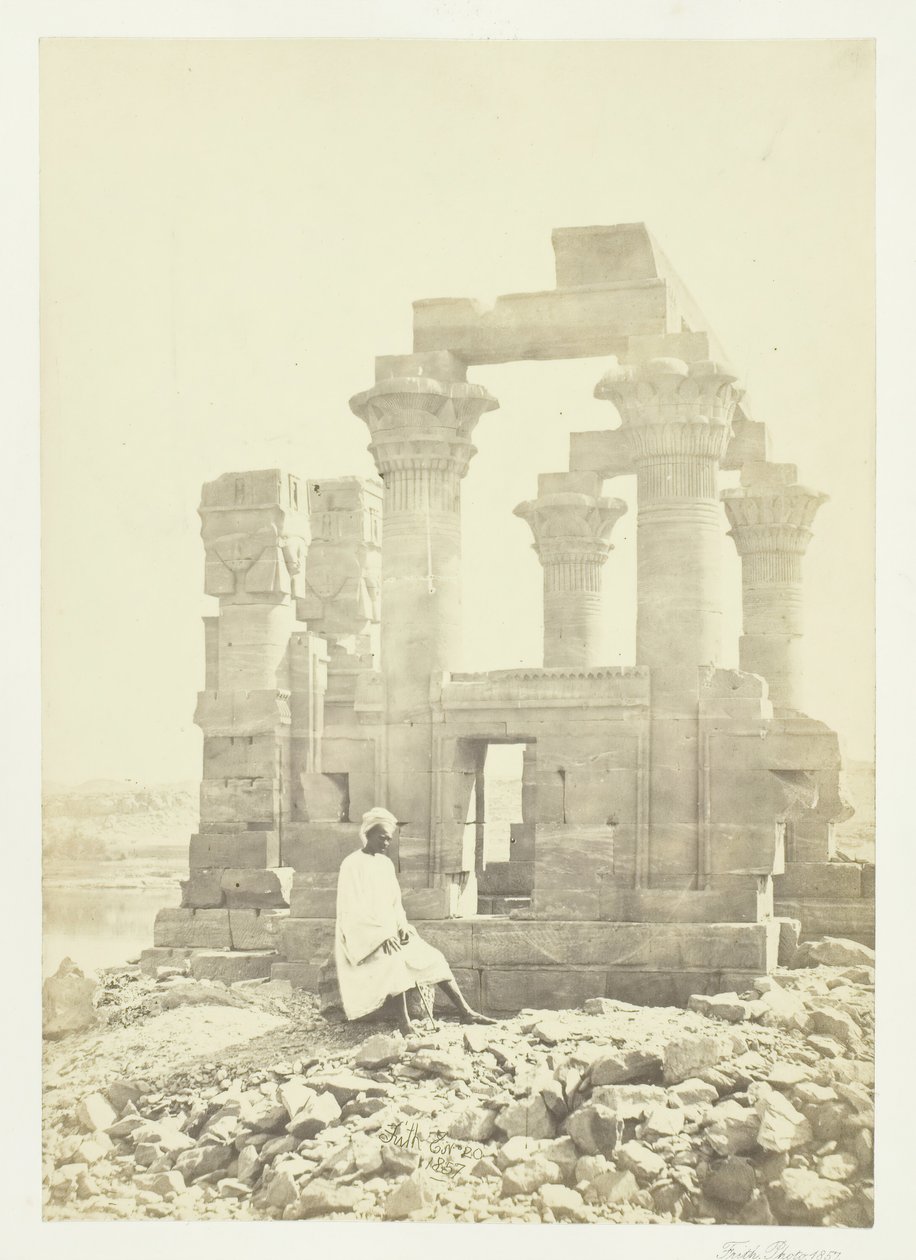 De manhã cedo em Wady Kardassy, Núbia, 1857. de Francis Frith