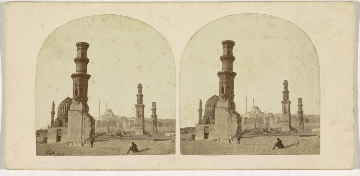 Túmulos dos mamelucos, Cairo, Egito de Francis Frith