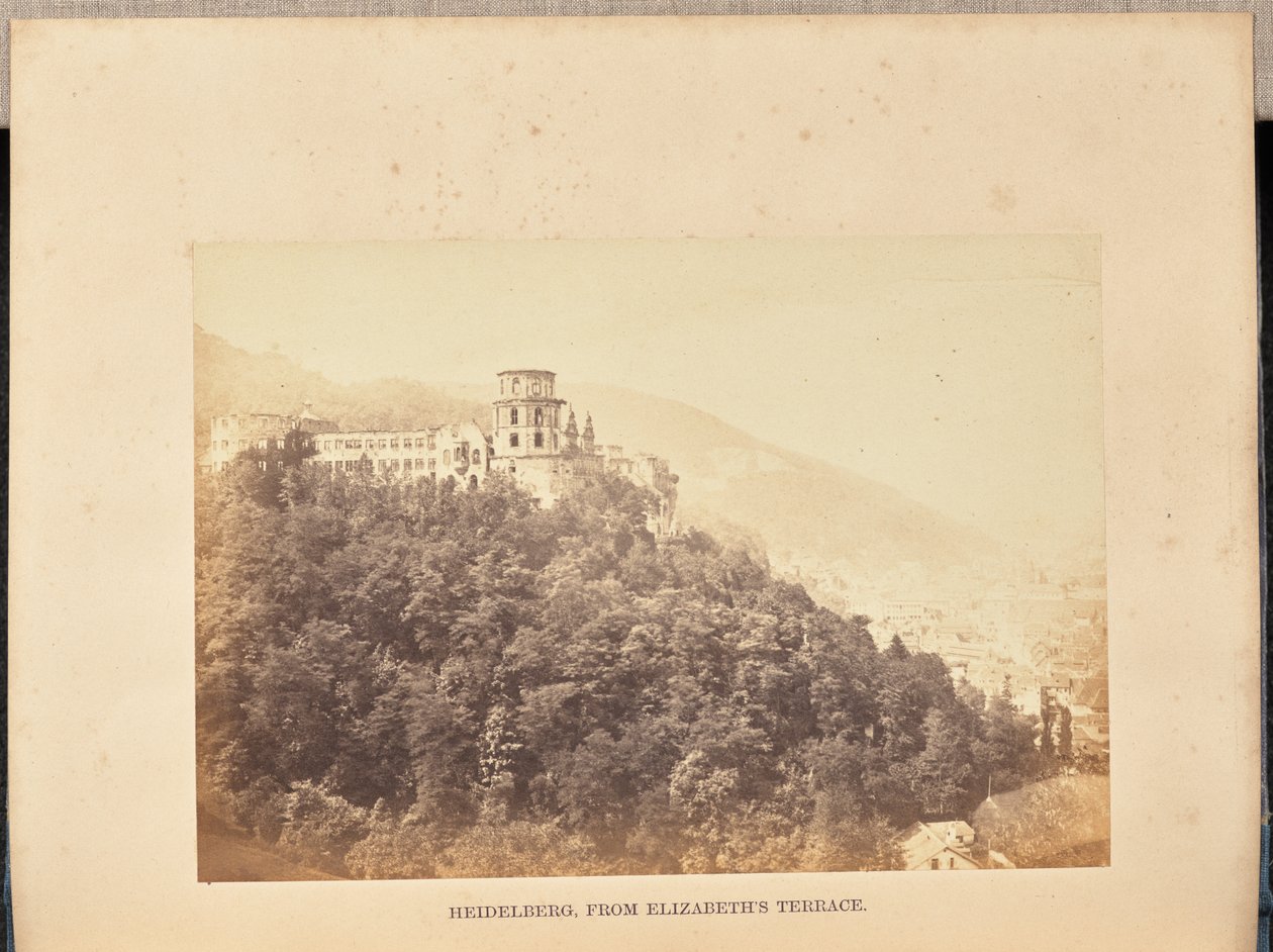 Heidelberg, do terraço de Elizabeth de Francis Frith