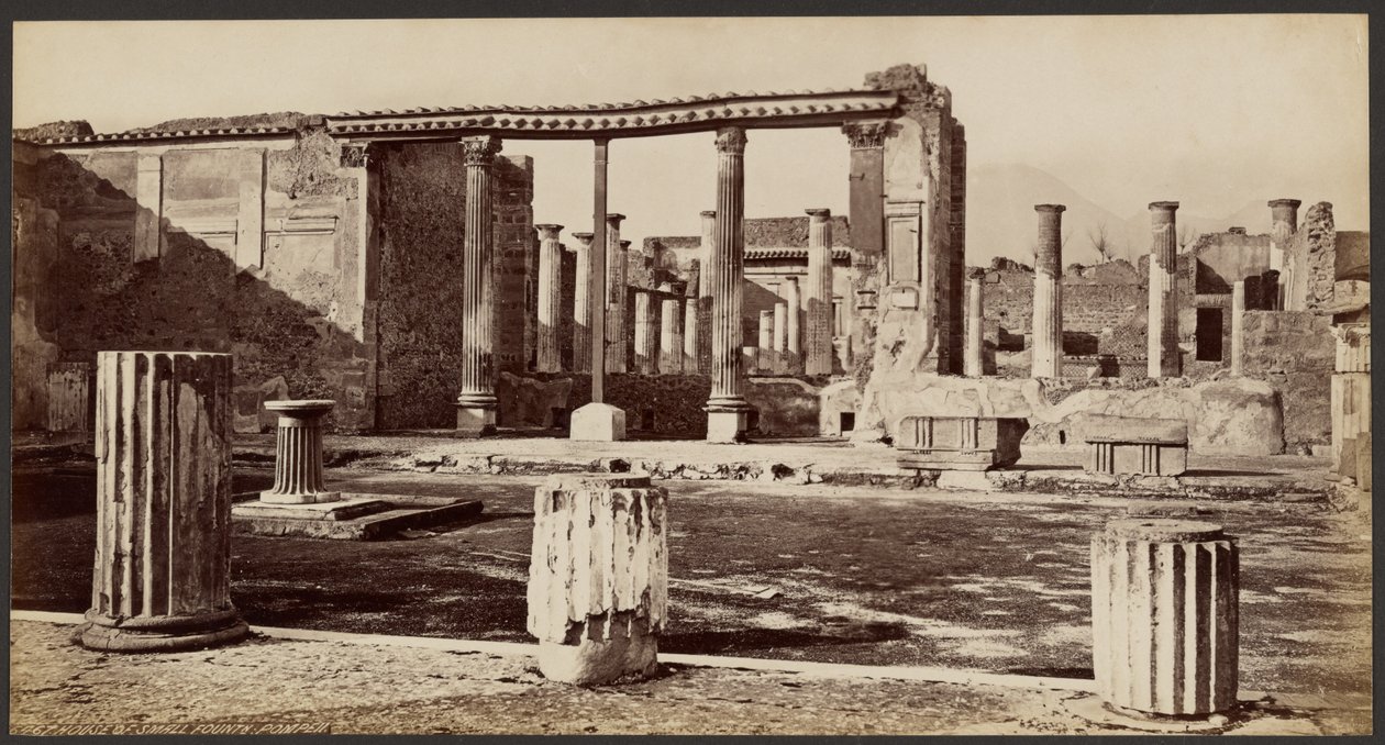 Casa da pequena fonte, Pompeia de Francis Frith