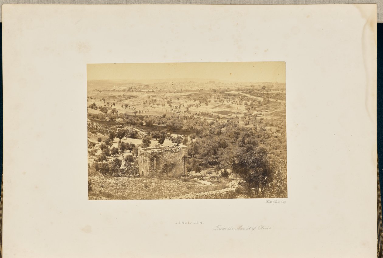 Jerusalém, a partir do Monte das Oliveiras de Francis Frith