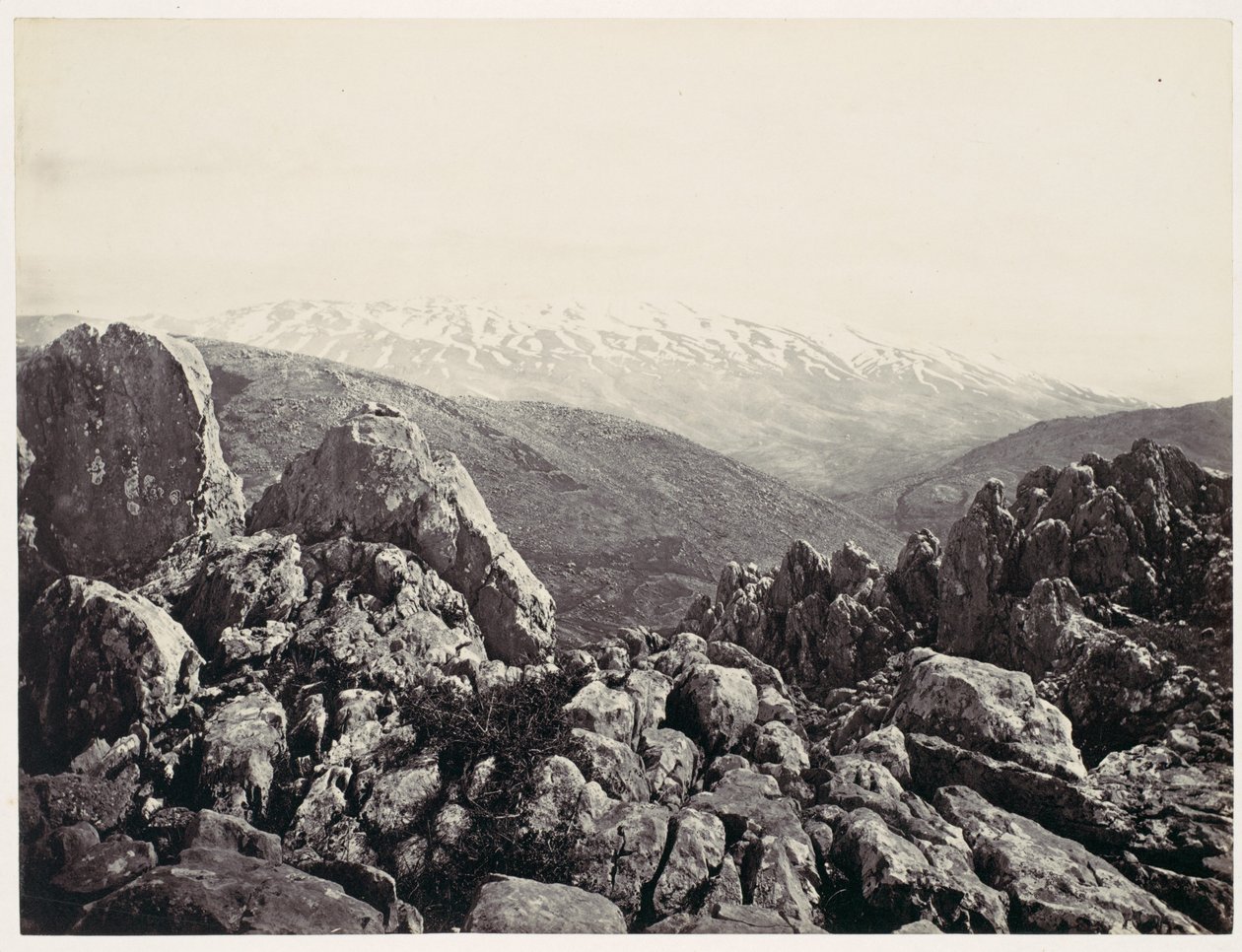 Monte Hermon, o monte da Transfiguração de Francis Frith