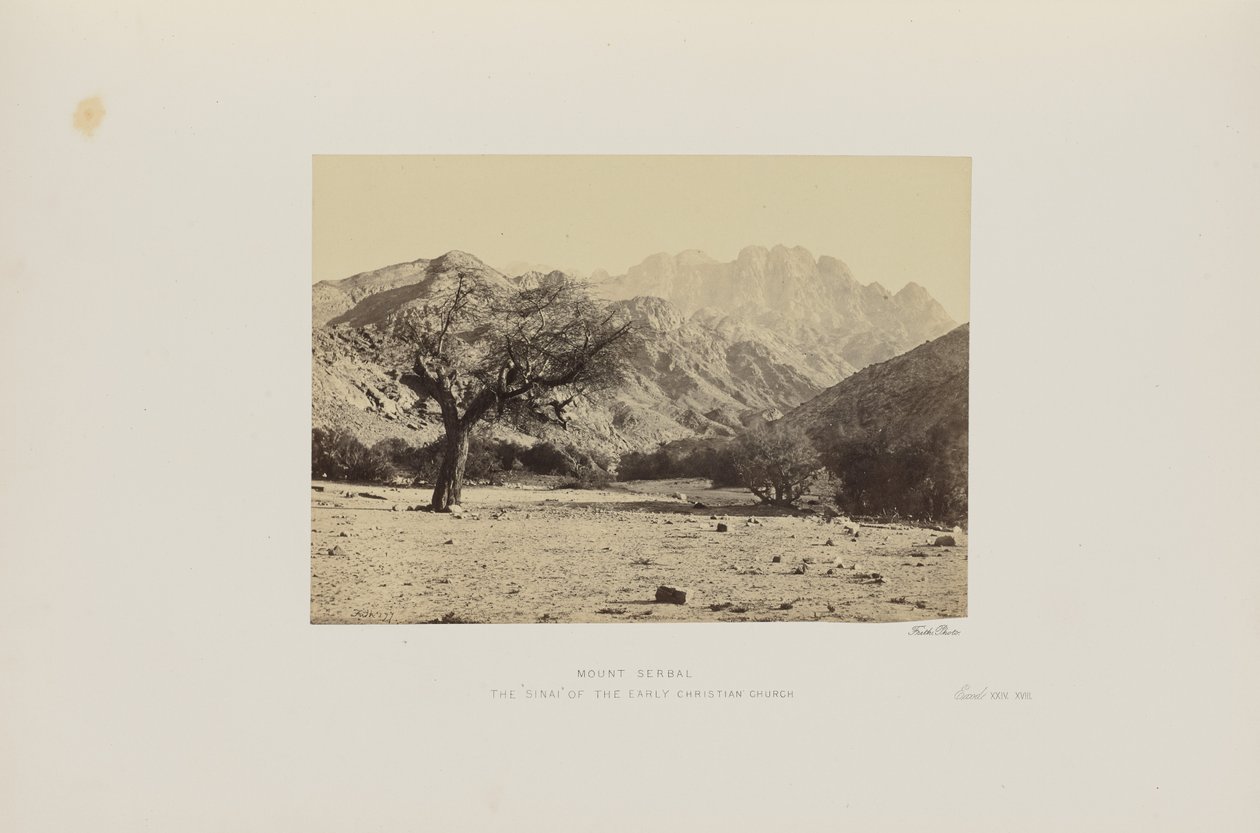 Monte Serbal. O "Sinai" da Igreja cristã primitiva de Francis Frith