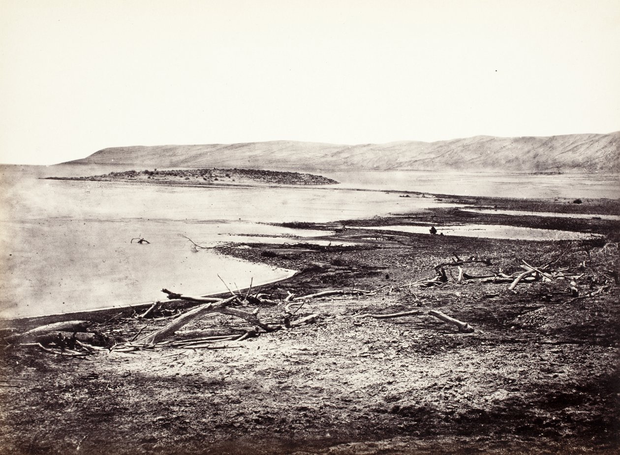 Margem norte do mar Morto de Francis Frith