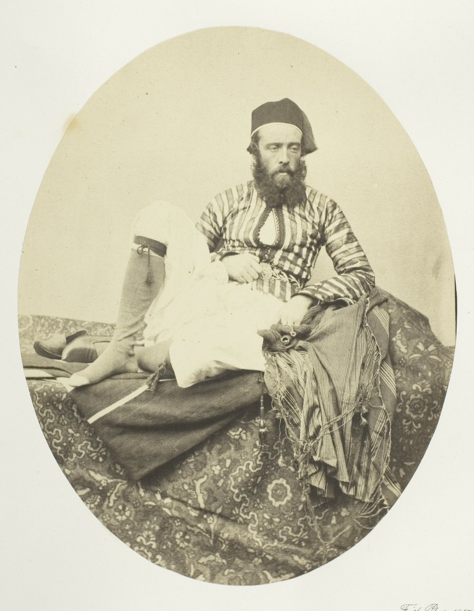 Retrato, traje de verão turco de Francis Frith