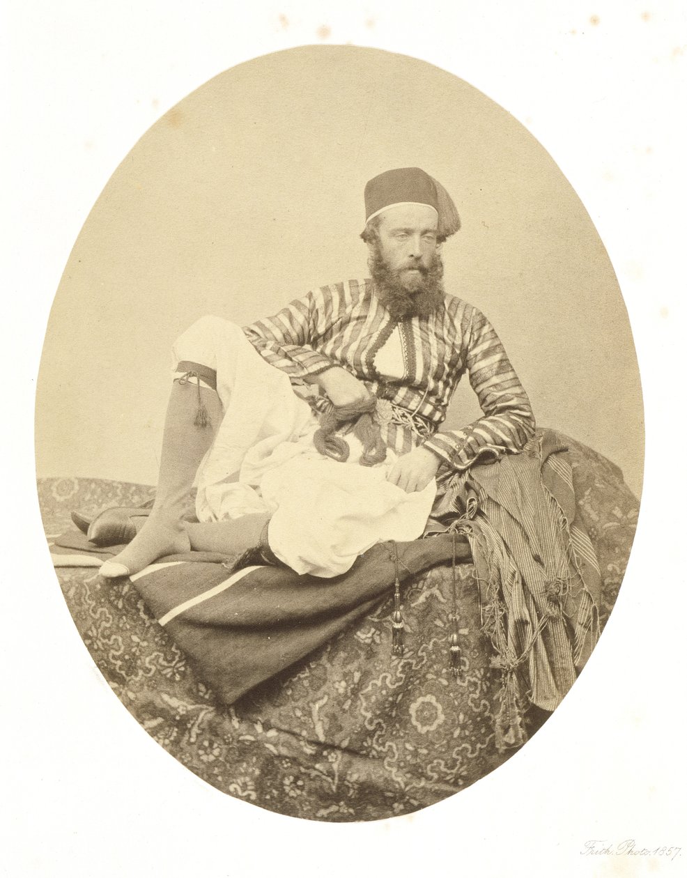 Retrato, traje de Verão turco de Francis Frith