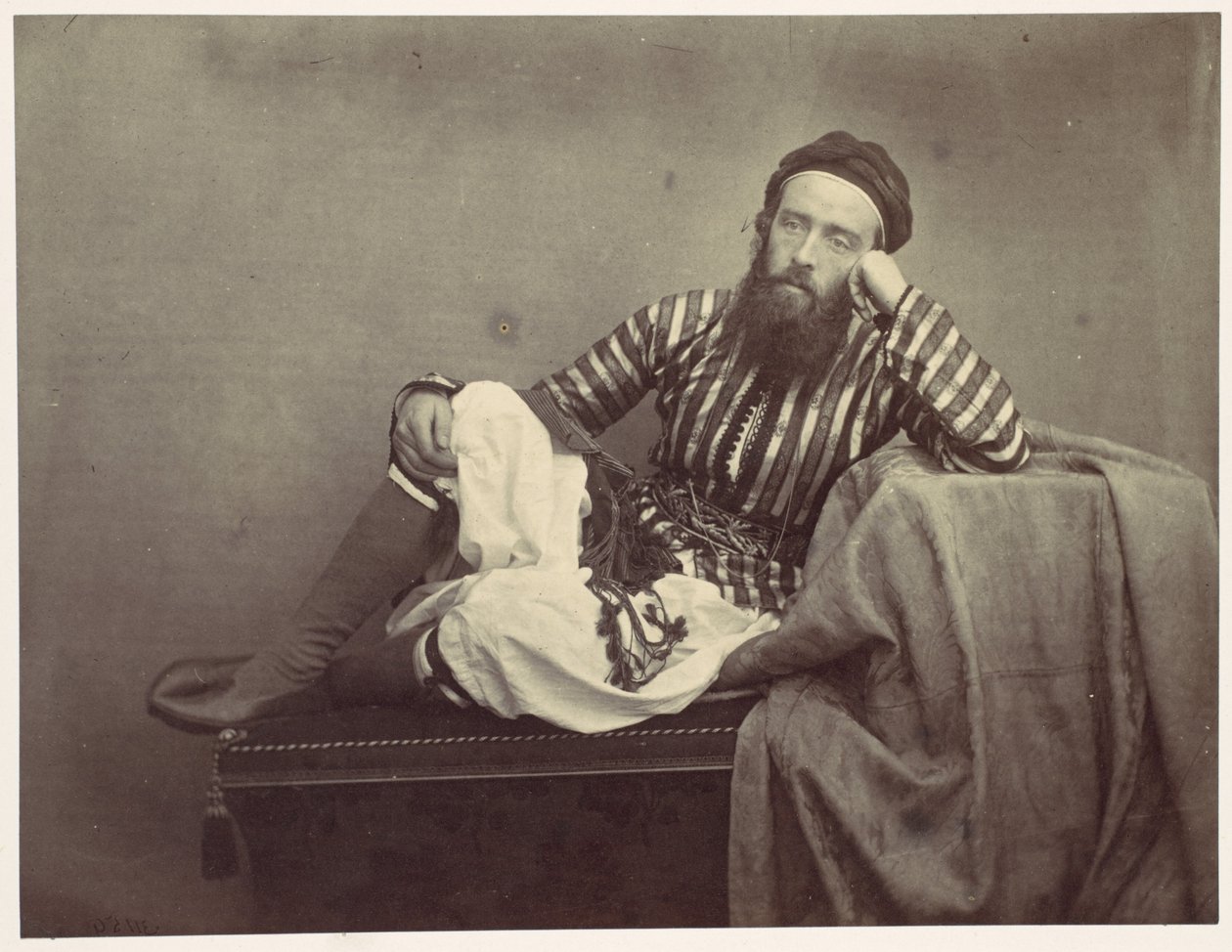 Retrato, traje de Verão turco de Francis Frith