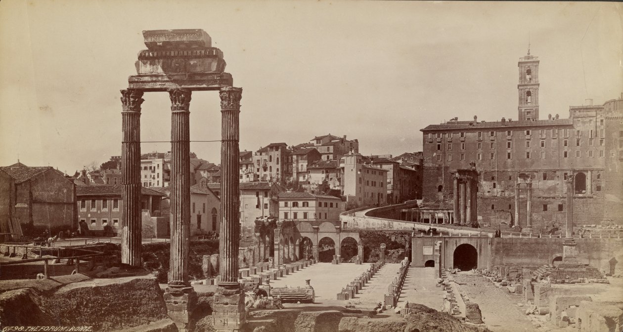 O Fórum, Roma de Francis Frith