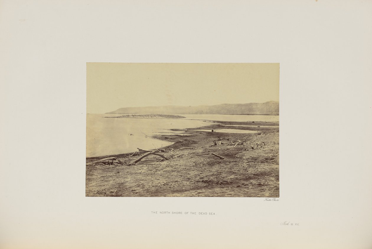 A margem norte do Mar Morto de Francis Frith