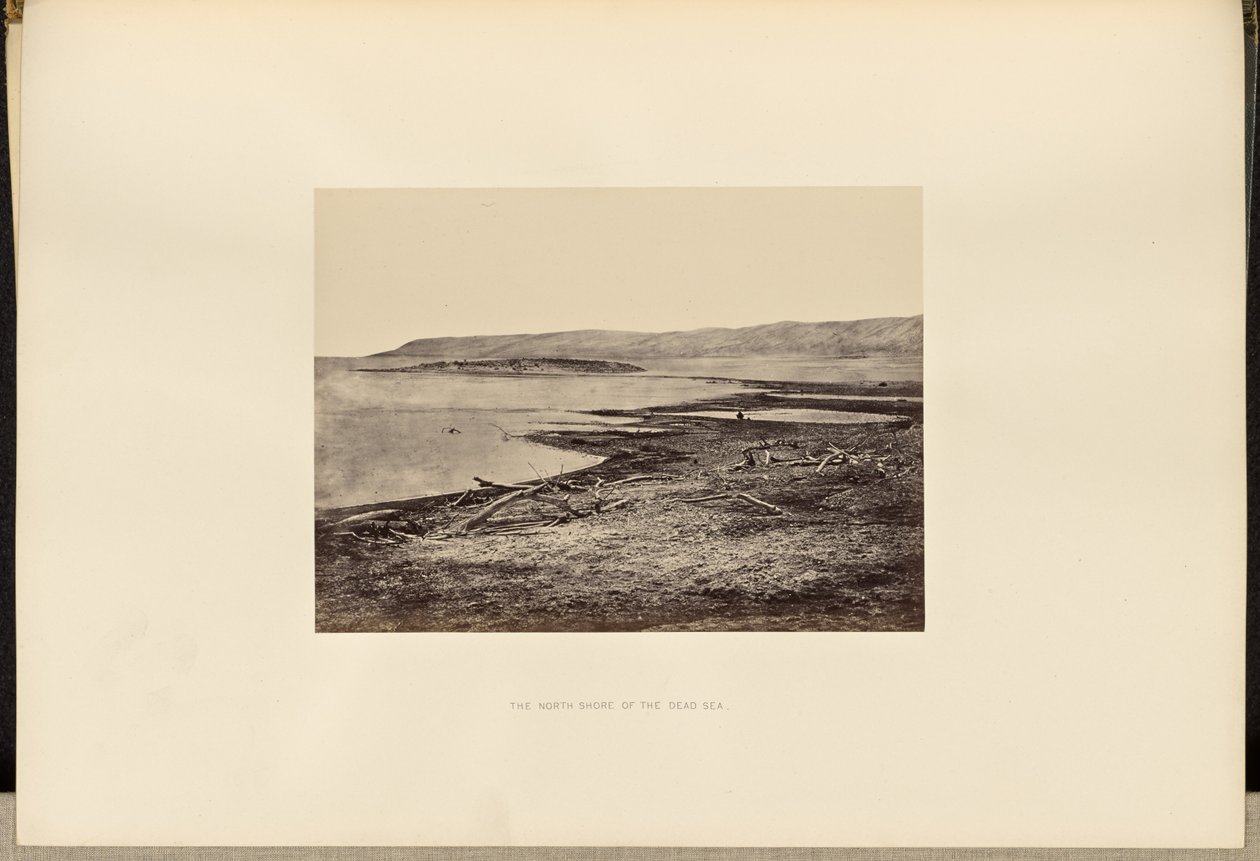 A margem norte do Mar Morto de Francis Frith