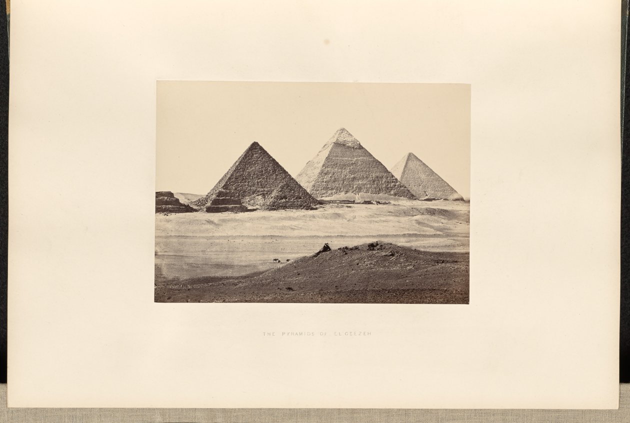 As pirâmides de El-Geezeh de Francis Frith