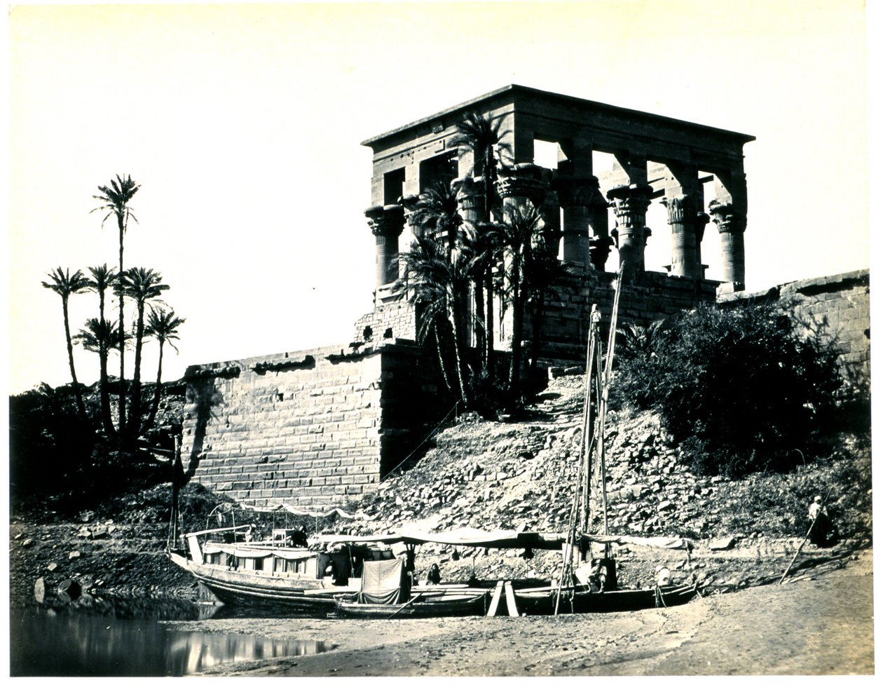 O Ramesseum de El-Kurneh, Tebas, segunda vista de Francis Frith
