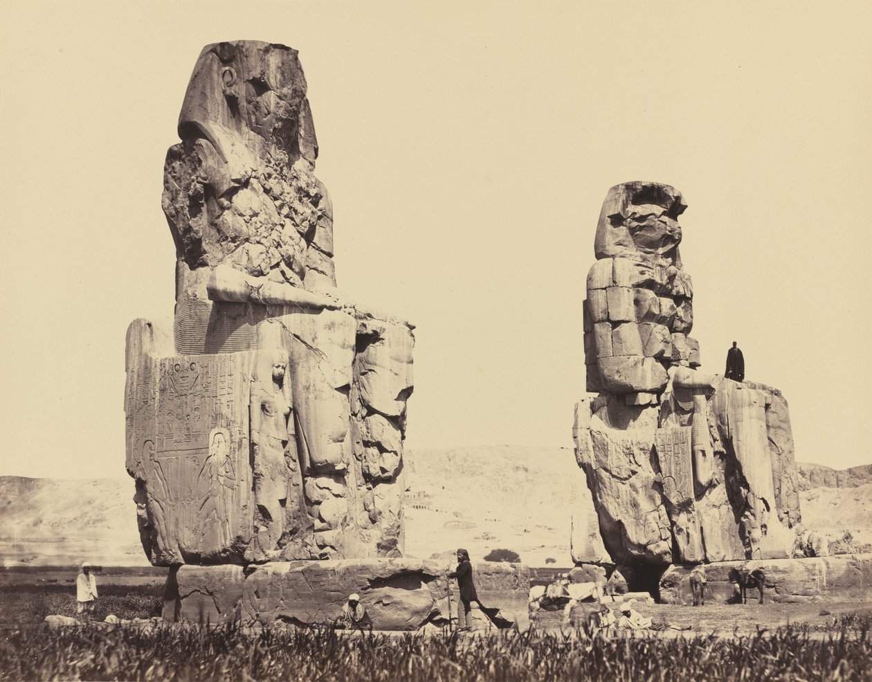 As estátuas da planície, Tebas de Francis Frith