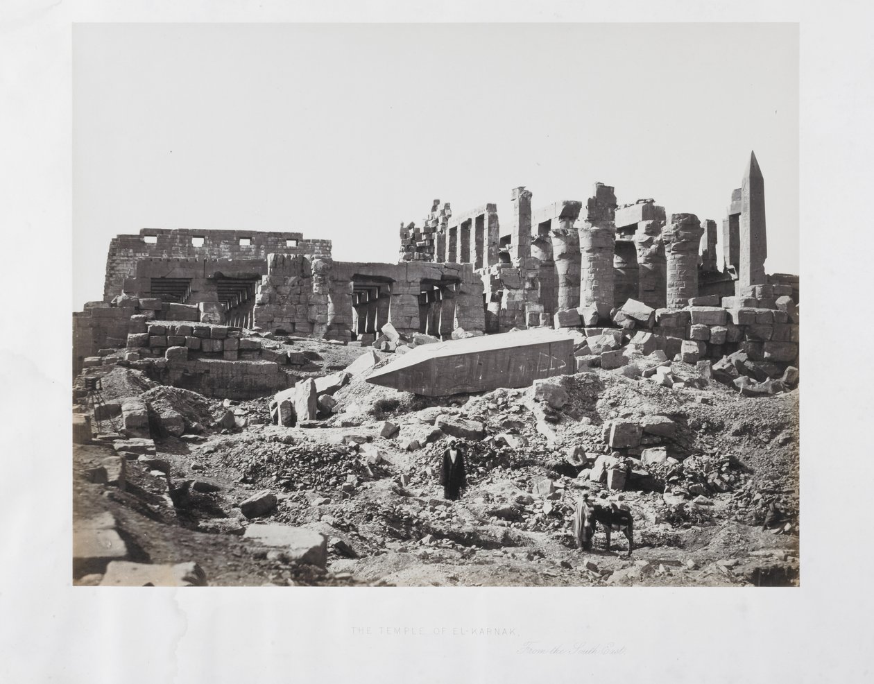 O Templo de El-Karnak, do sudeste de Francis Frith