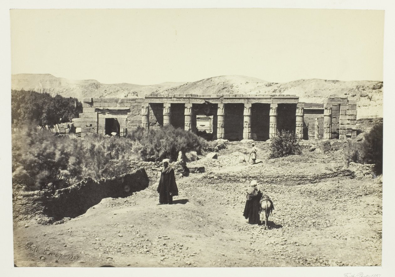 O Templo de Goorneh, Tebas de Francis Frith