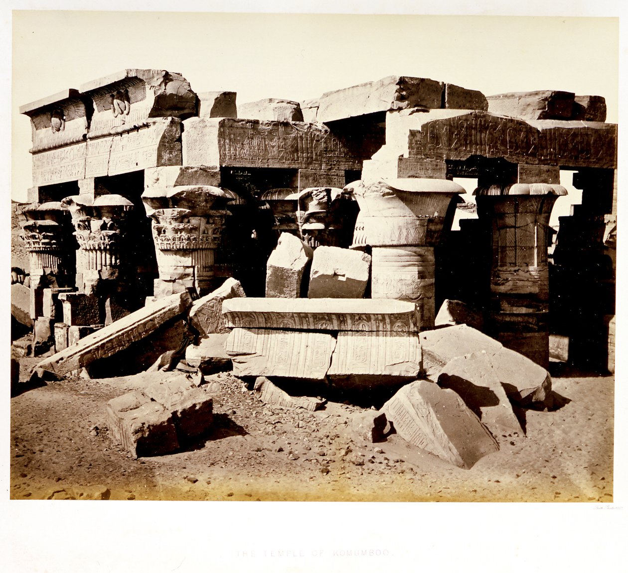O templo de Kom Ombo de Francis Frith