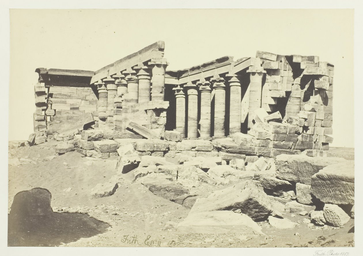 O Templo de Maharaka, Núbia, de Francis Frith