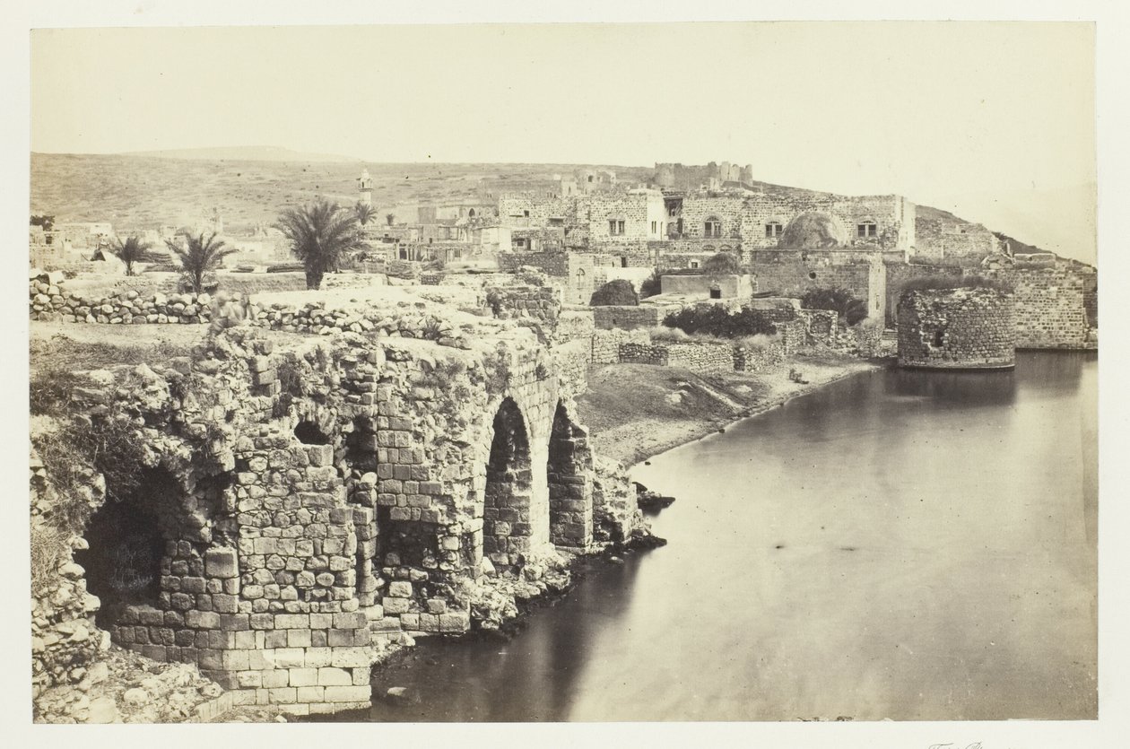 A cidade e o lago de Tibério, vistos do sul de Francis Frith