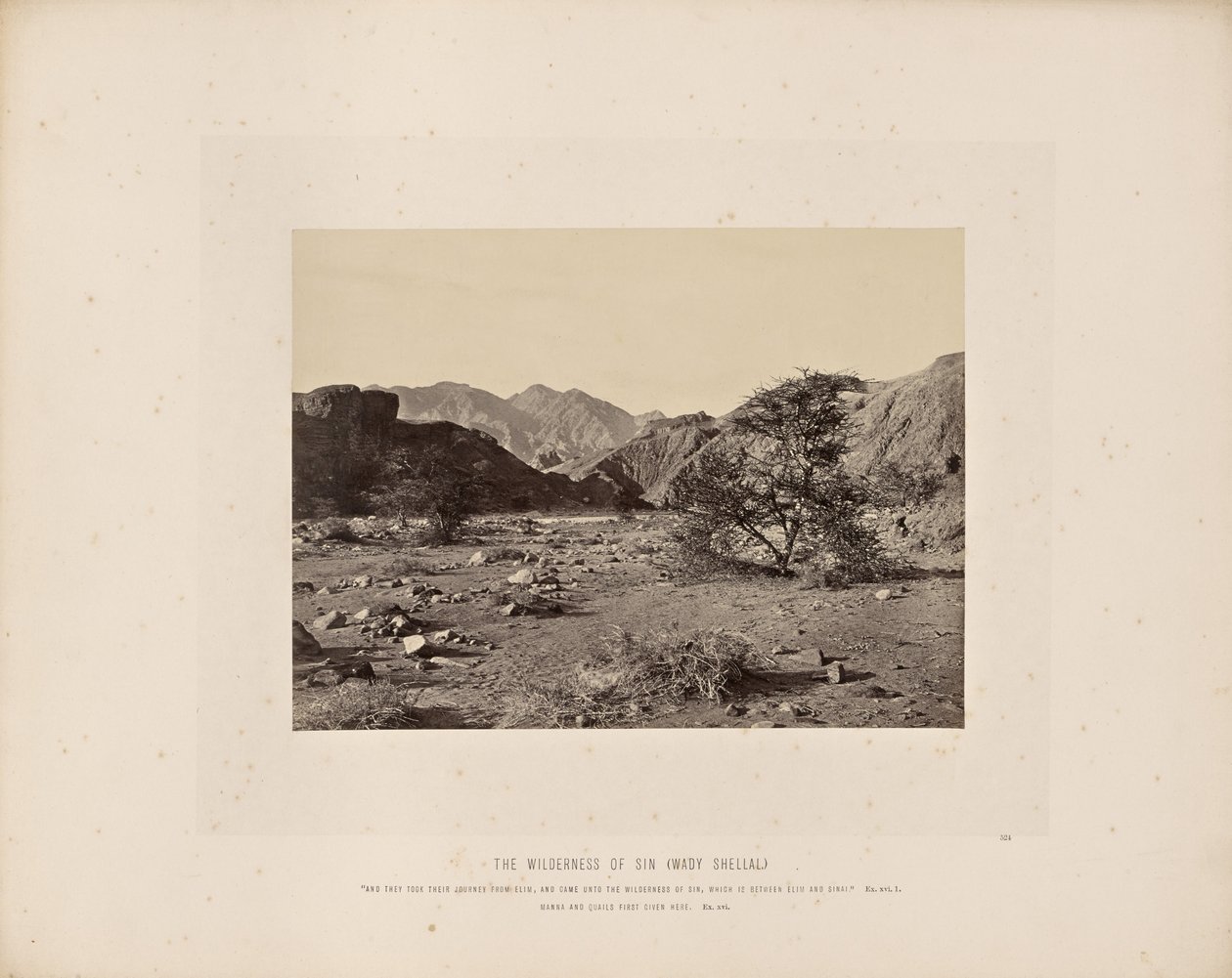 O deserto do pecado (Wady Shellal) de Francis Frith