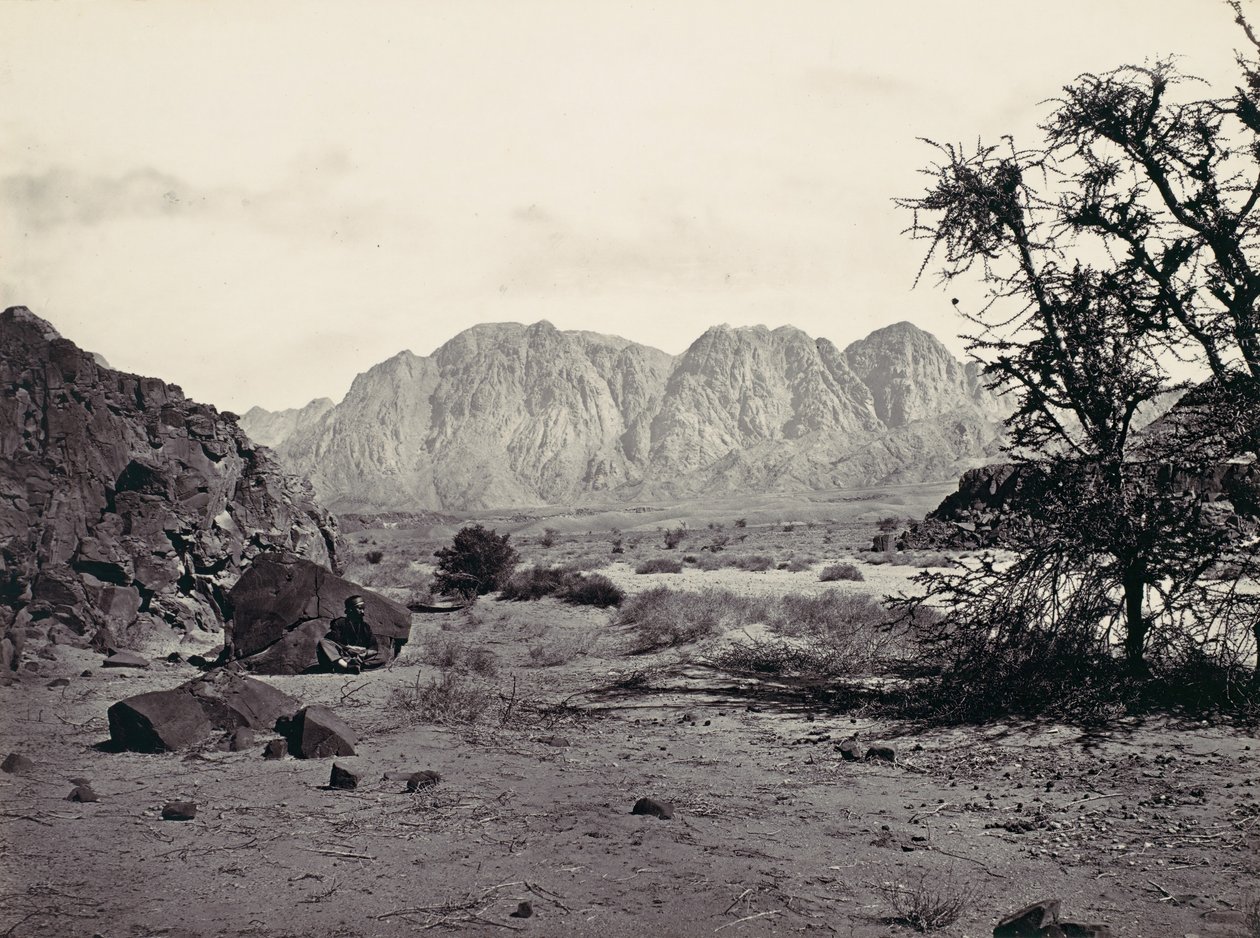 O Vale Escrito, Sinai, ca. 1857. de Francis Frith