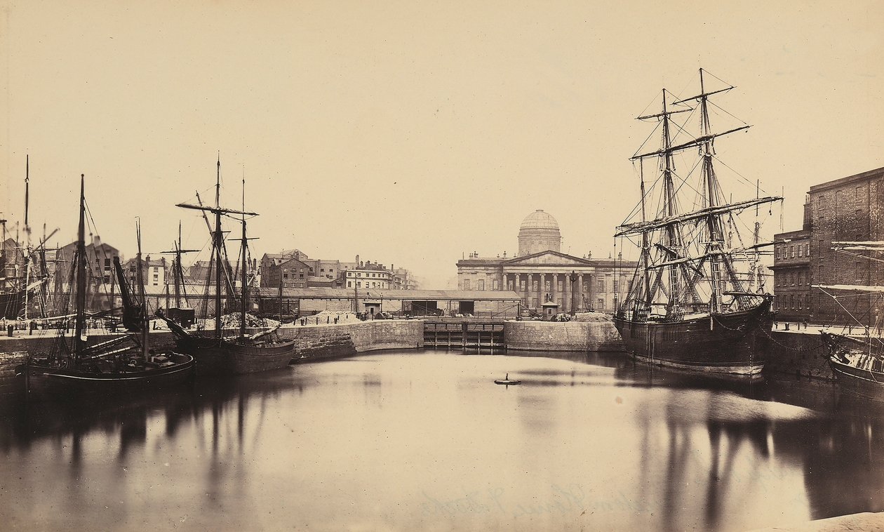 O porto de Liverpool. de Francis Frith