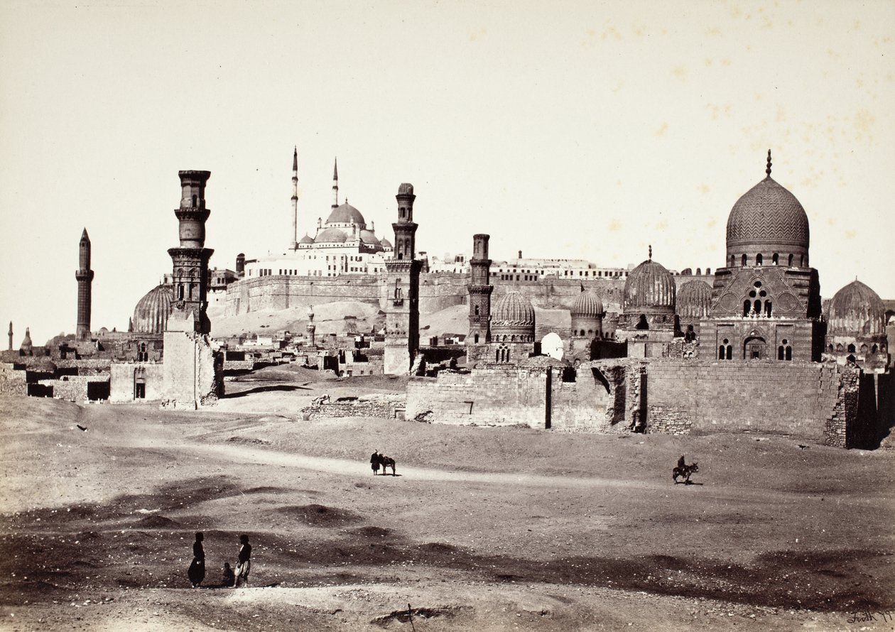 Túmulos no cemitério do sul, Cairo de Francis Frith