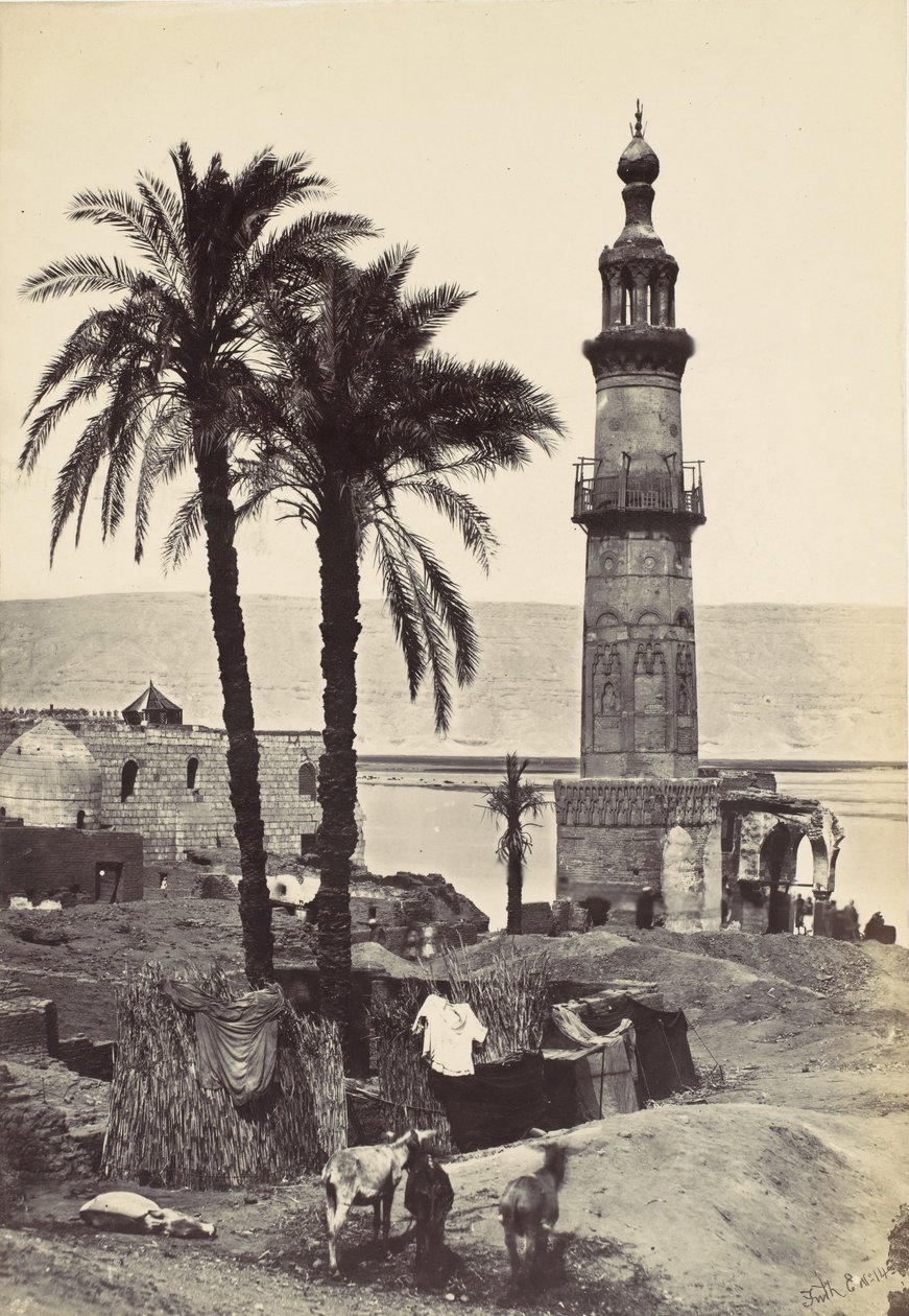 Vista em Girgeh, 1857. de Francis Frith