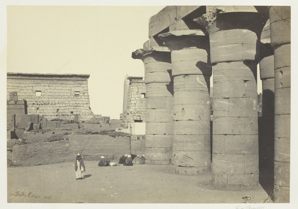 Vista do Luxor de Francis Frith