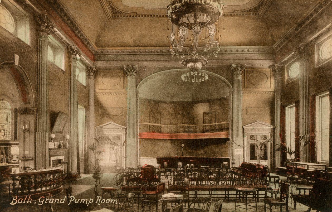 Grand Pump Room, Bath, Somerset, final do século XIX ou início do século XX. de Frith and Co