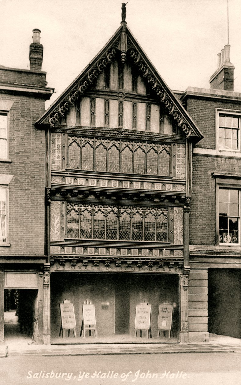 John Halle Hall, Salisbury, Wiltshire, início do século XX. de Frith and Co