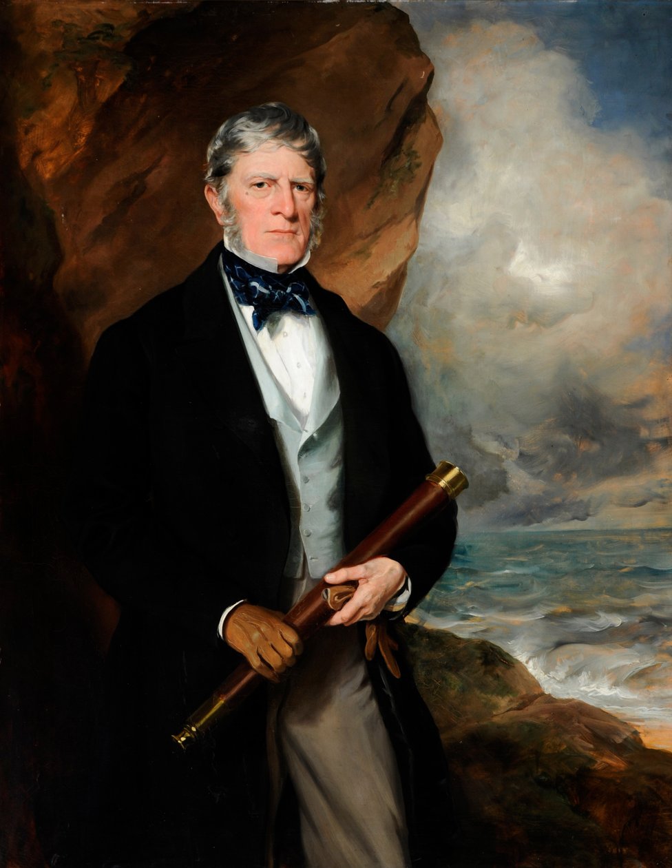 Retrato do Almirante Henry Meynell (óleo sobre tela) de Francis Grant