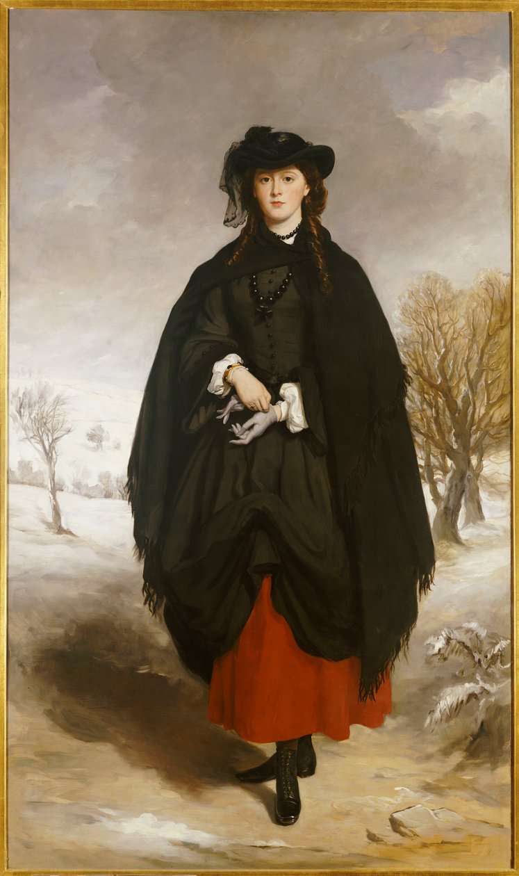 Retrato de Daisy Grant, a filha do artista de Francis Grant