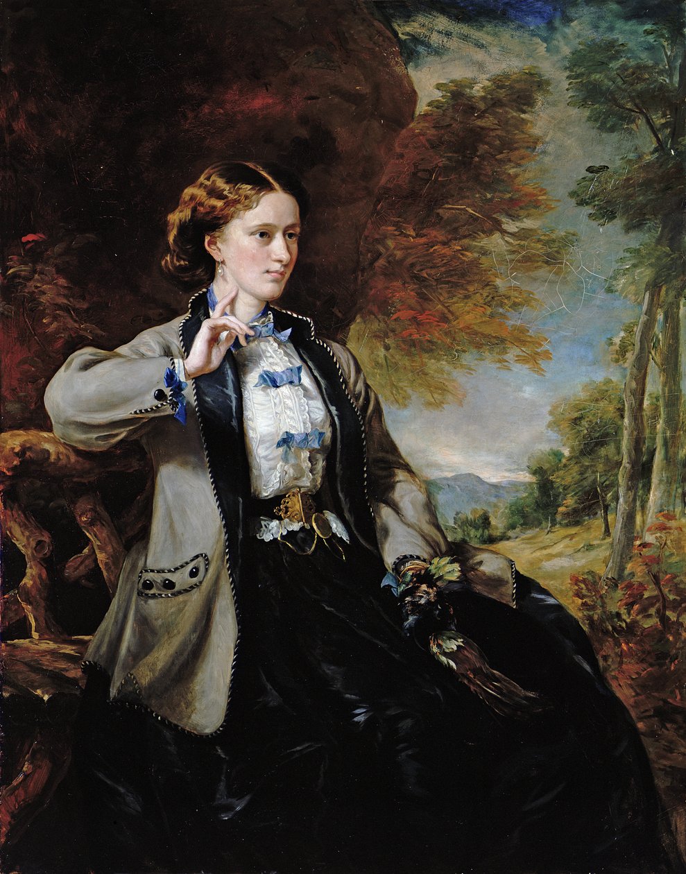 Retrato do Mel Sra. Meynell-Ingram (óleo sobre tela) de Francis Grant