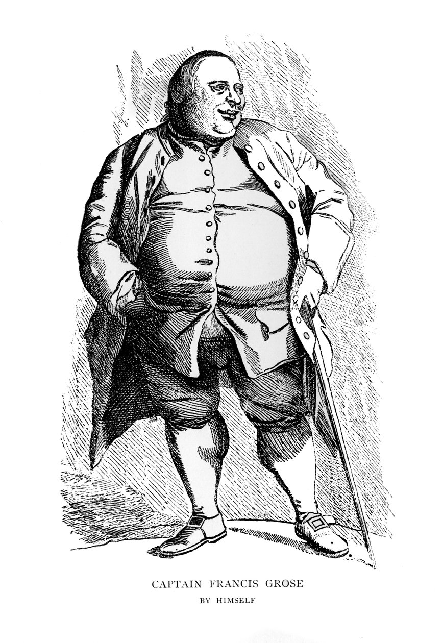 Capitão Francis Grose por ele mesmo, século XVIII. de Francis Grose