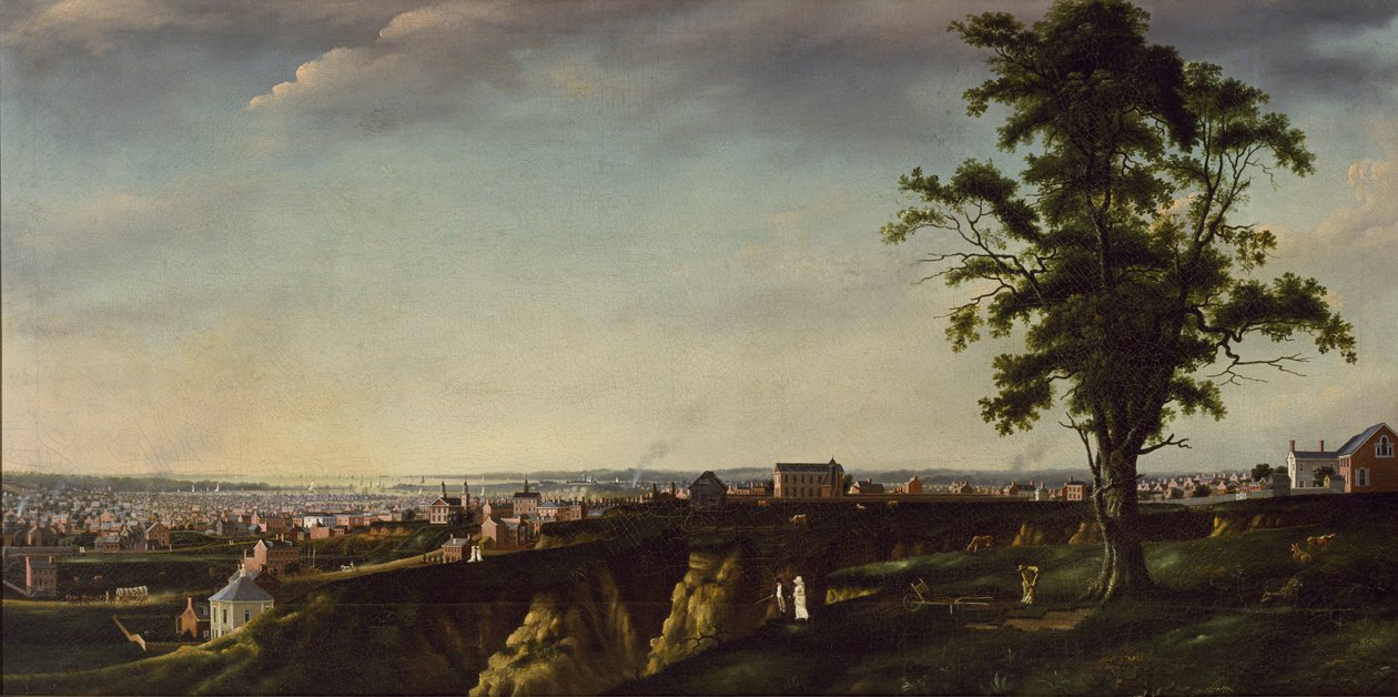 Vista de Baltimore de Chapel Hill, c.1803 de Francis Guy