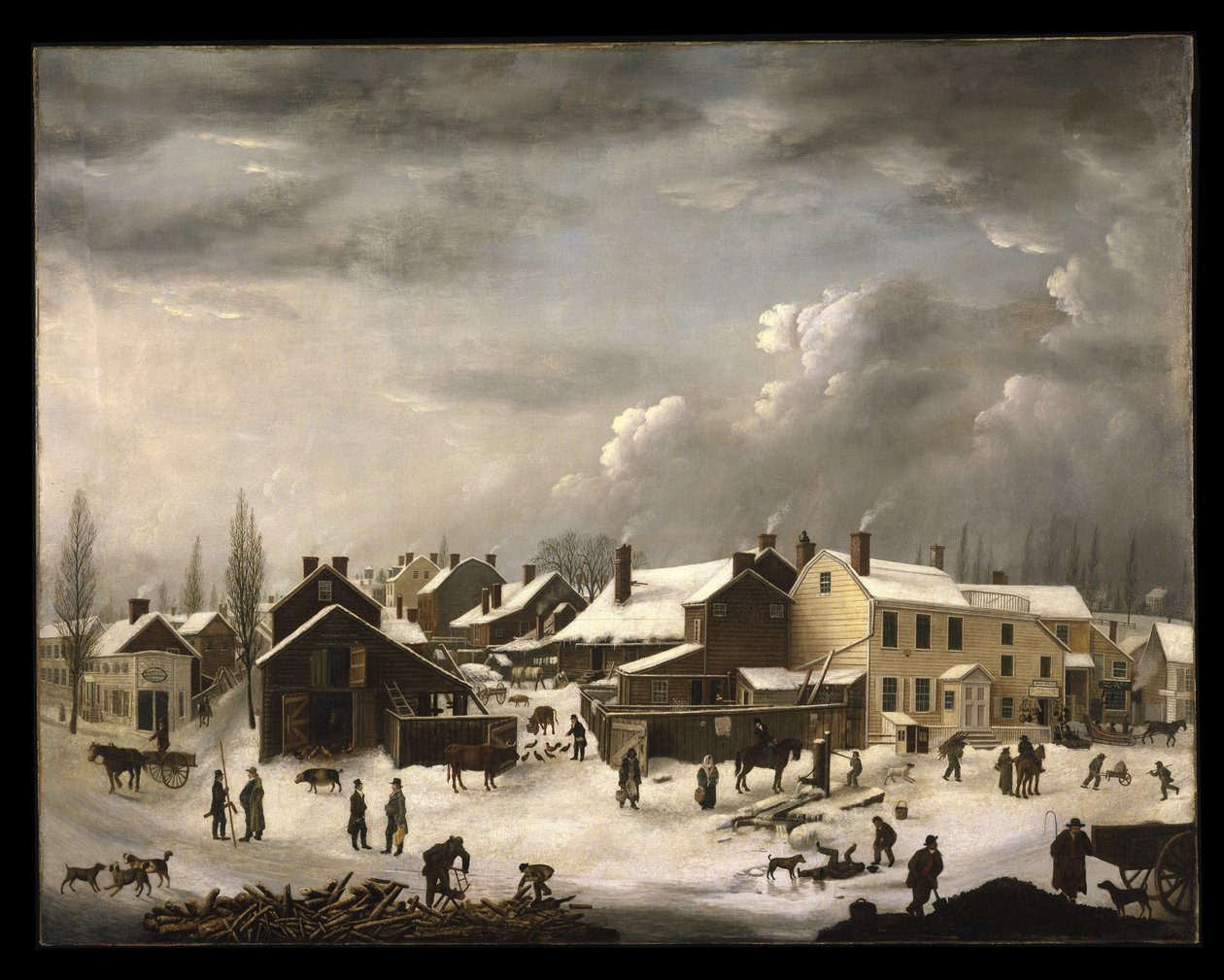 Cena de inverno em Brooklyn de Francis Guy