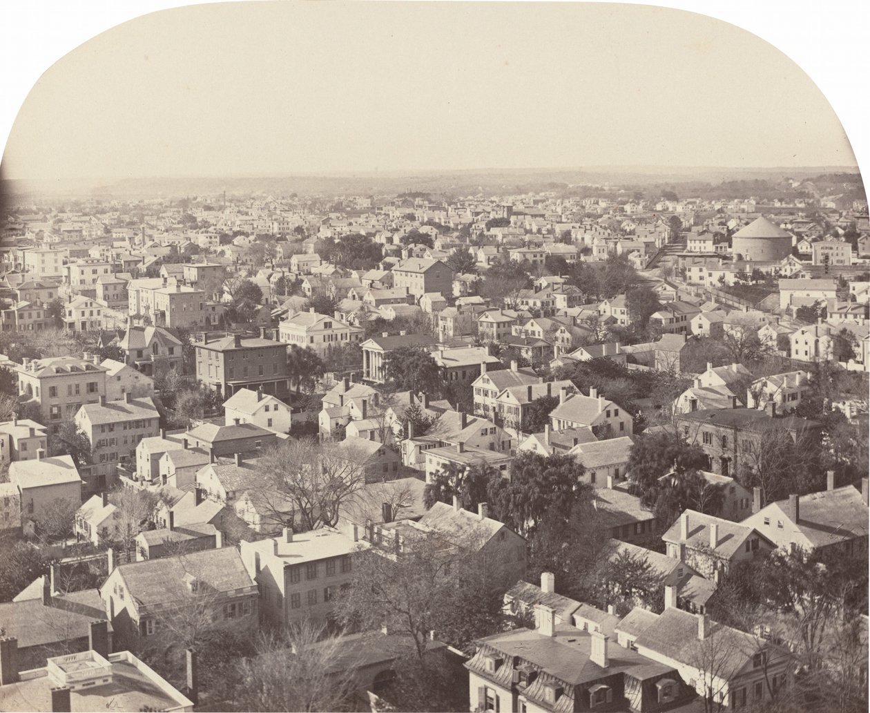 Olhando a noroeste da Westminster Street, Providence, 1858-1860. de Francis Hacker