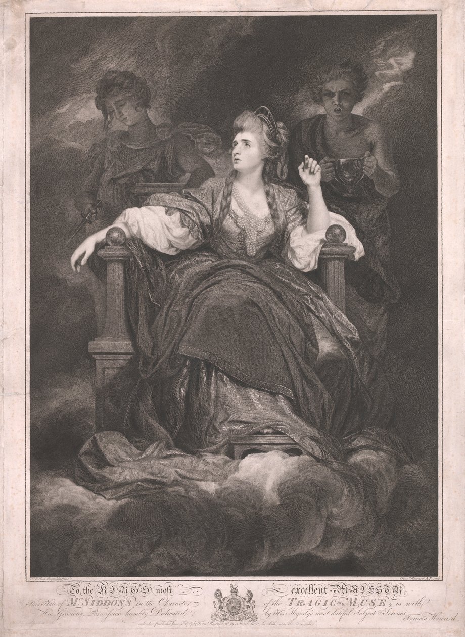 A Sra. Siddons no Carácter da Tragic-Muse de Francis Haward
