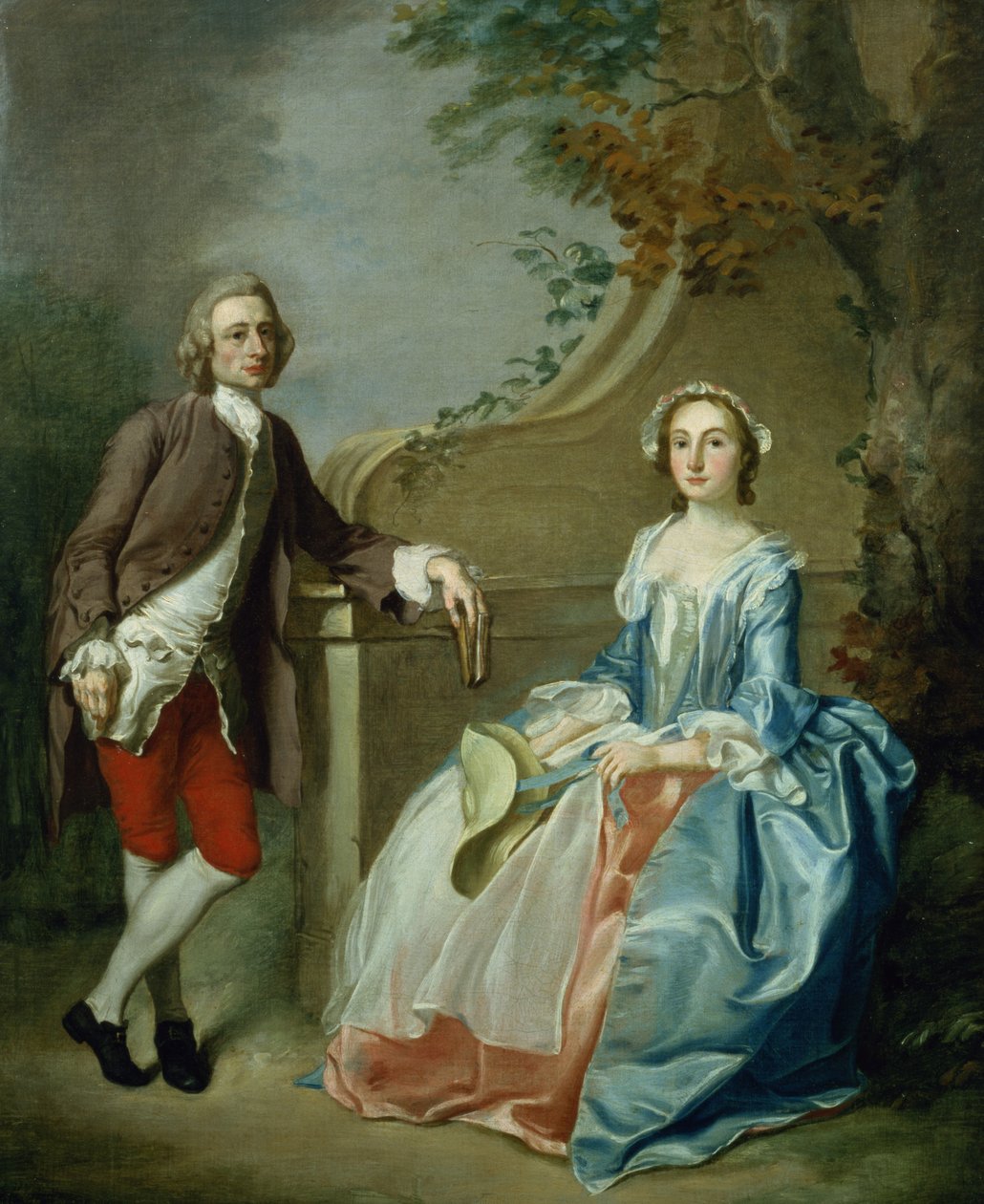 Retrato, de, um, cavalheiro, e, seu, esposa de Francis Hayman