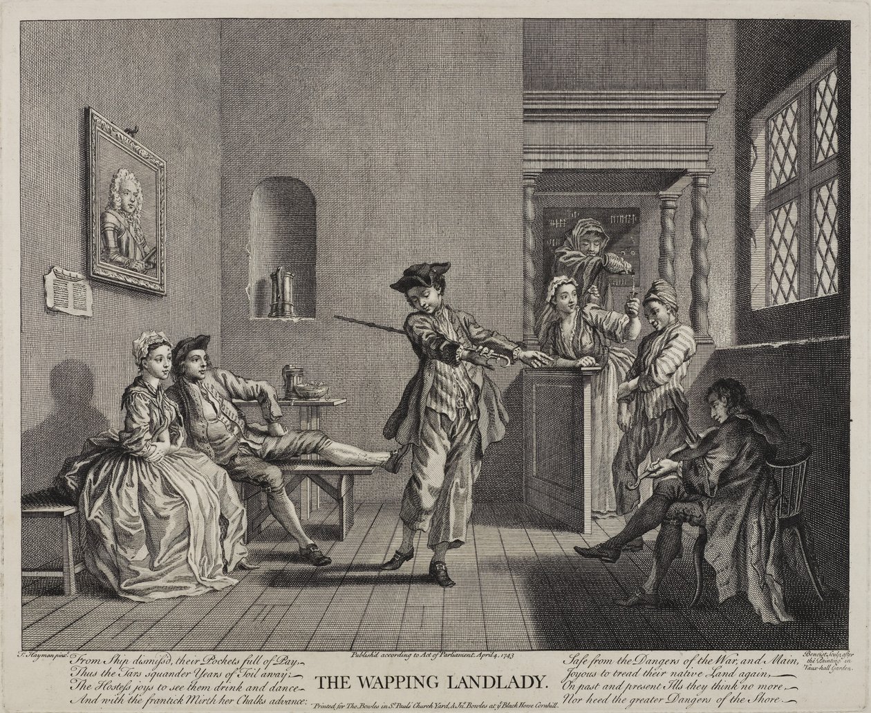 A proprietária Wapping, 1743 de Francis Hayman