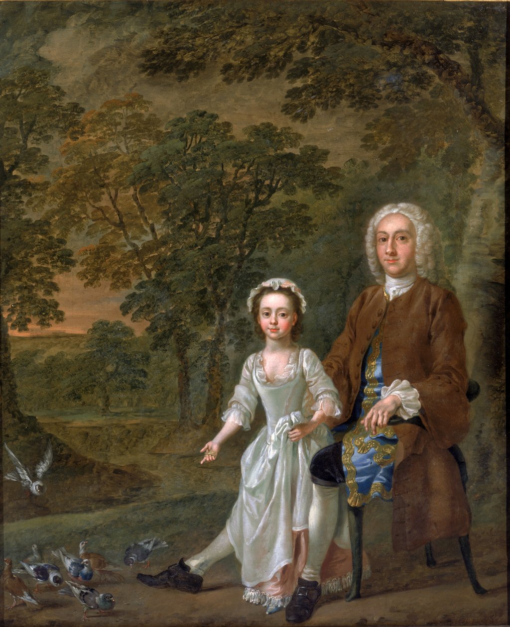 William Ellis e sua filha Elizabeth, c.1745 de Francis Hayman