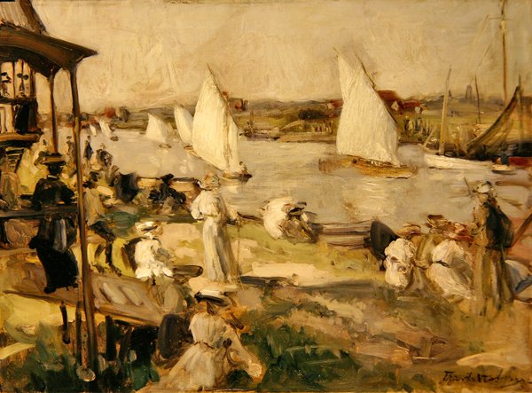 A Regata (óleo sobre tela) de Francis Henry Newbery