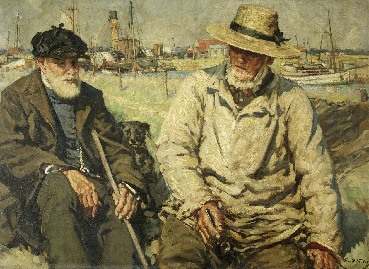 Contos do Mar (óleo sobre tela) de Francis Henry Newbery