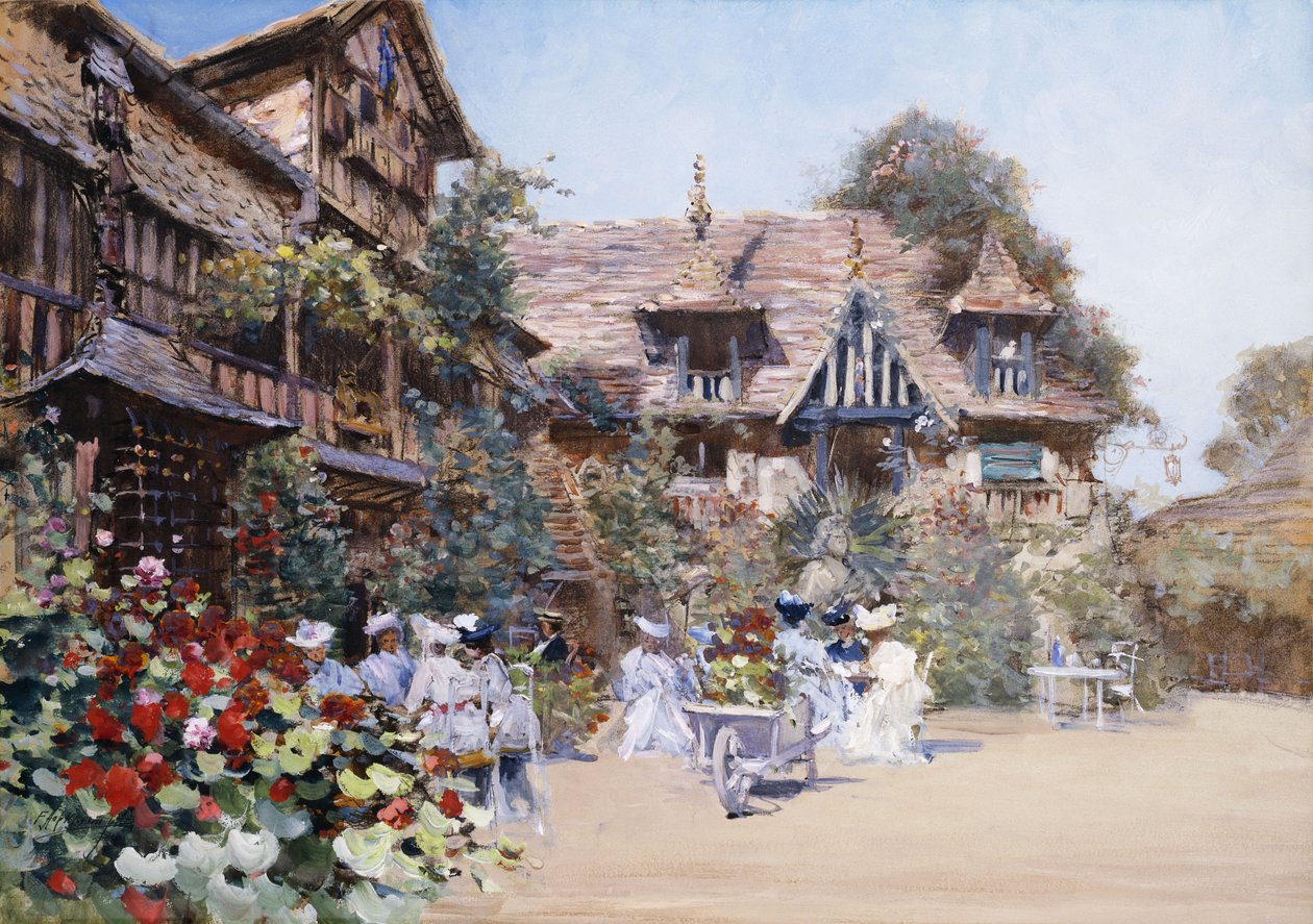 Almoço na Pousada, 1881 de Francis Hopkinson Smith