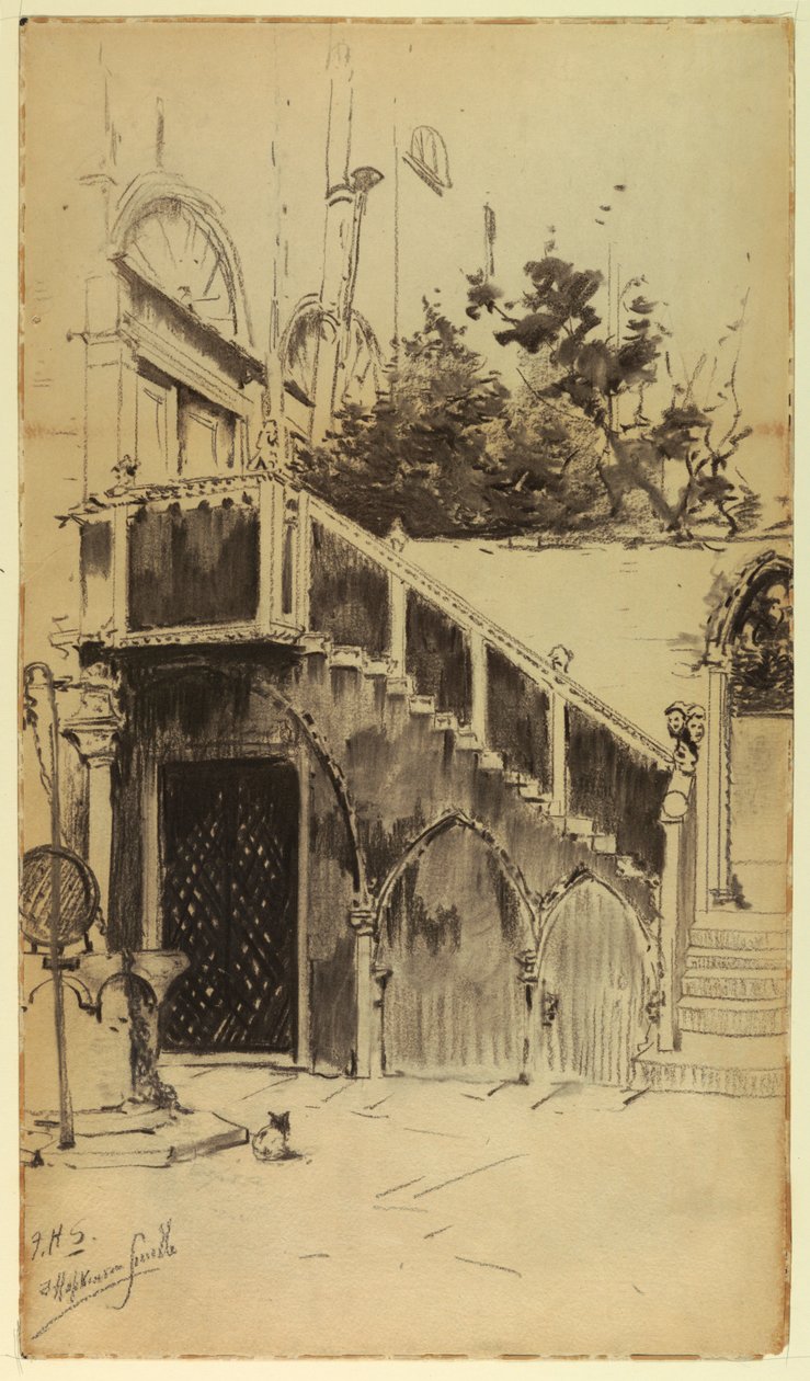 A Grande Escadaria, Palazzo Contarini de Francis Hopkinson Smith
