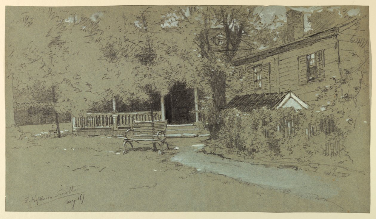 A antiga casa de Hopkinson, Bordentown, NJ de Francis Hopkinson Smith