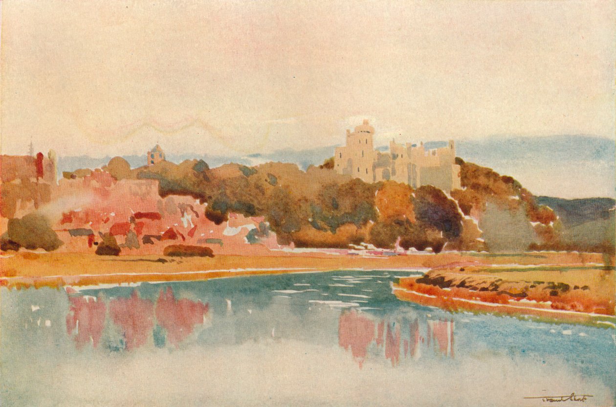 Castelo de Arundel, c1877-1924, 1924 de Francis Job Short