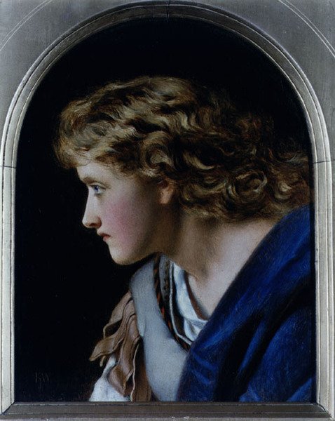 Cabeça de uma menina de Francis John Wyburd