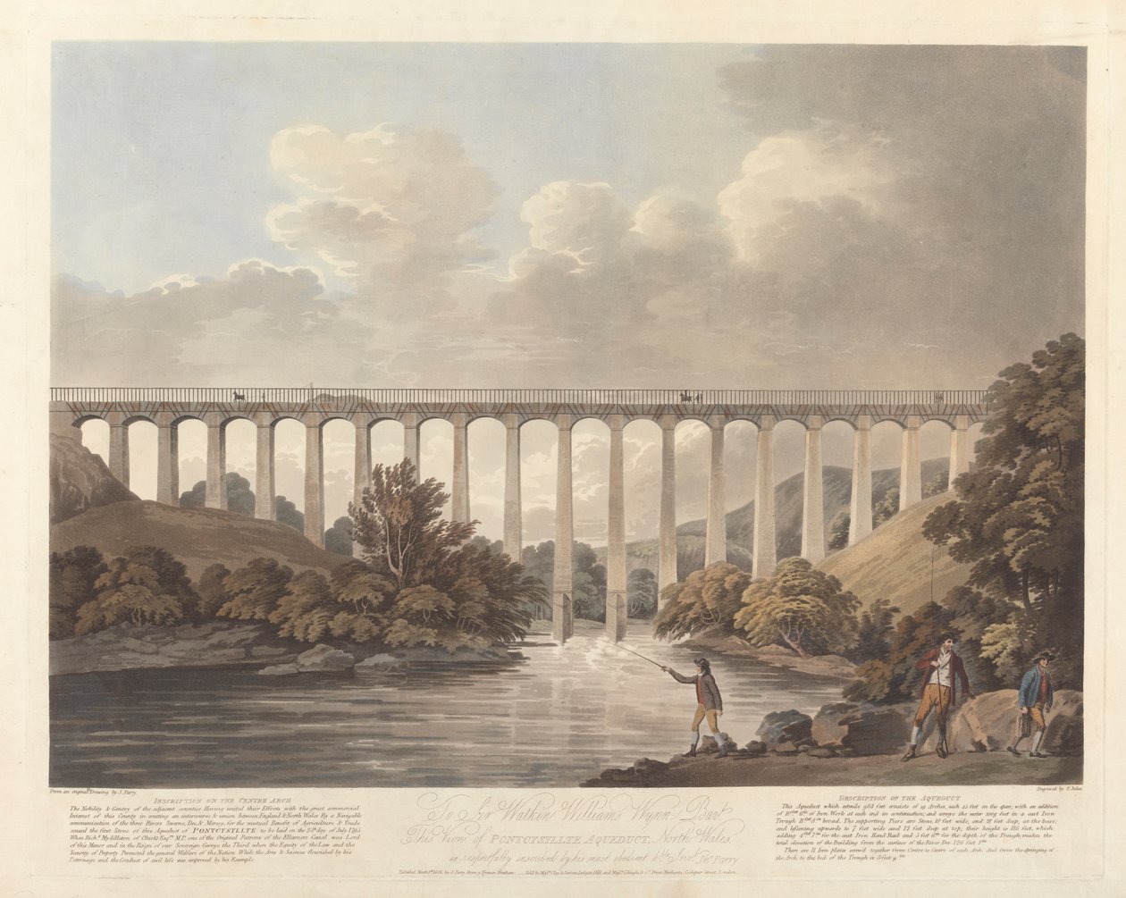 Aqueduto de Pontysyllte, Gales do Norte de Francis Jukes