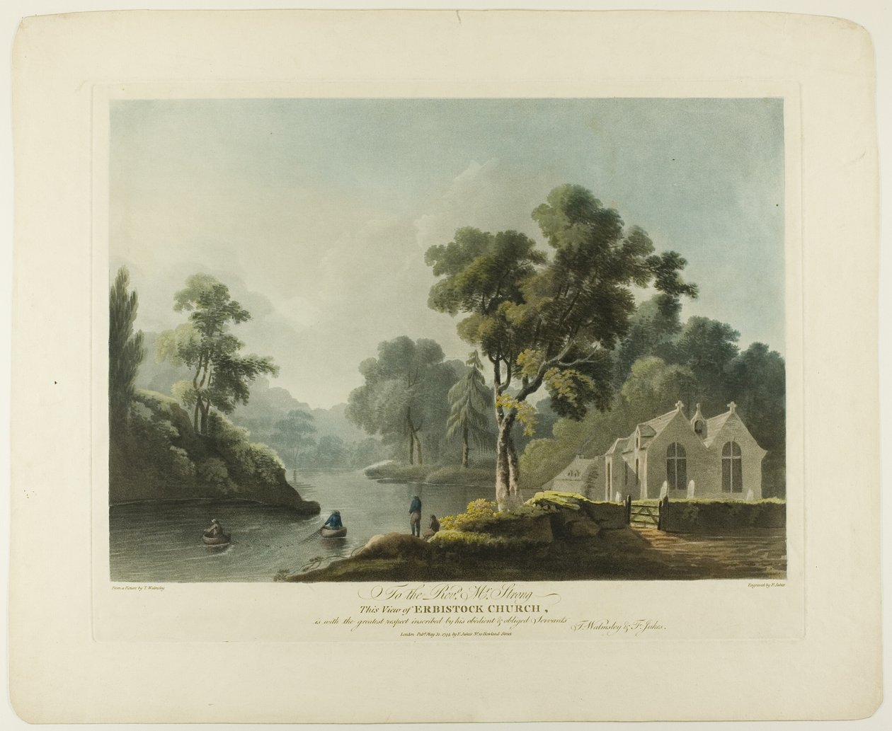 Vista da Igreja de Erbistock de Francis Jukes